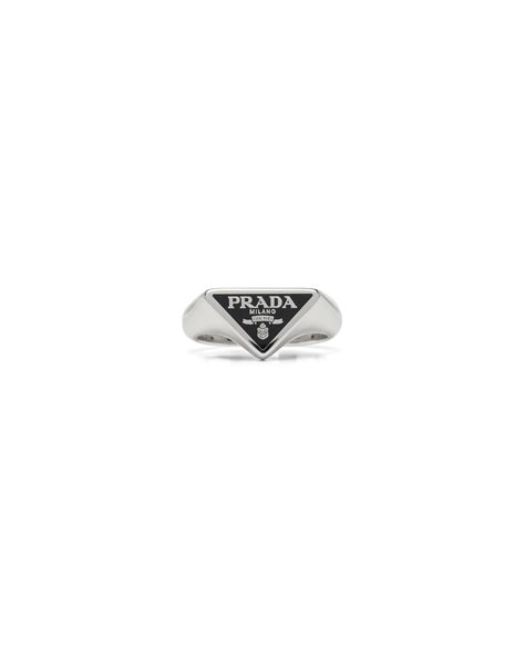 prada silver ring|prada ring women's.